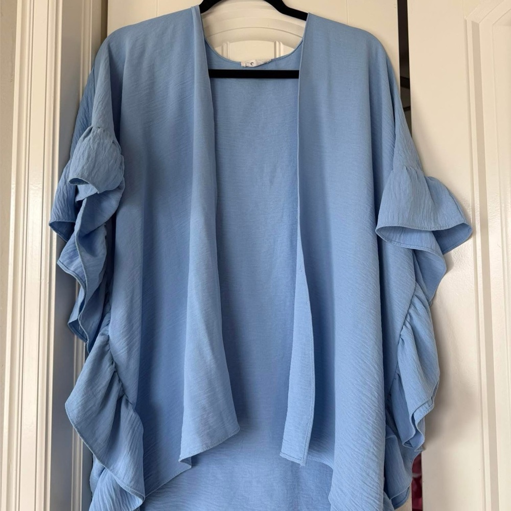 Elegant Blue Women's cardigan